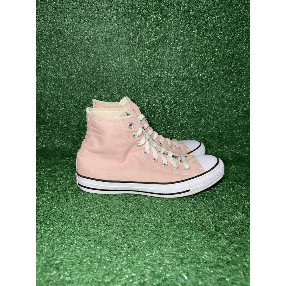 Converse Shoes Women Size 8.5 Chuck Taylor All Star High Top Pink White Sneaker - Picture 1 of 9